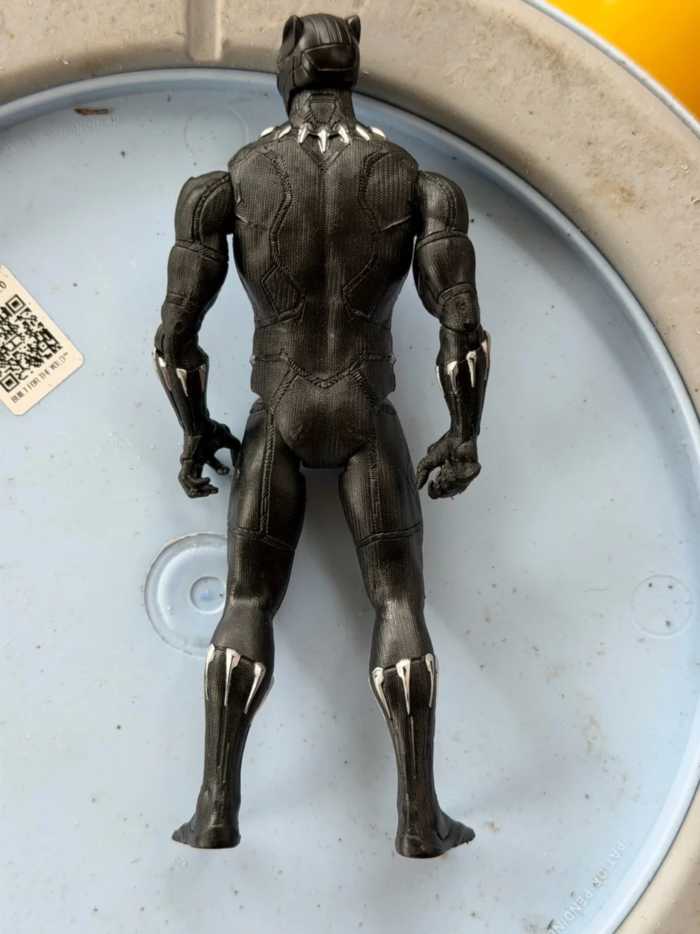 Hasbro Black Panther Action Figure with Silver Accents